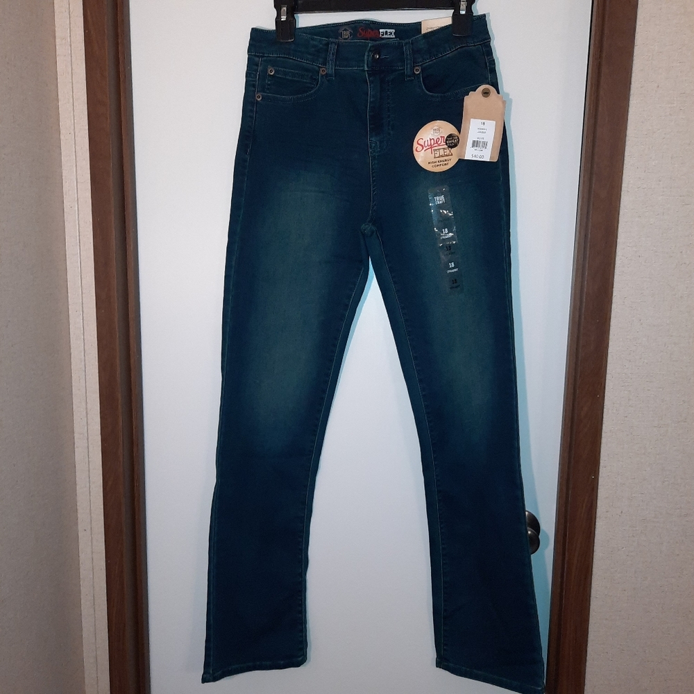 BOYS TRUE CRAFT BLUE JEANS SIZE 18